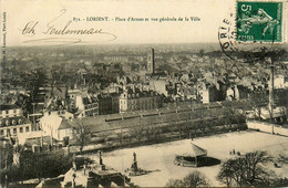 Lorient * La Place D'armes Et Vue Générale De La Ville * Kiosque à Musique - Lorient