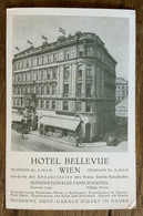 ALBERGHI - HOTEL BELLEVUE - WIEN - VINTAGE POSTCARD - Belvedere