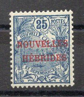 Nouvelles HEBRIDES Timbre Poste N°3* Neuf Charnière  TB Cote : 13.00€ - Unused Stamps
