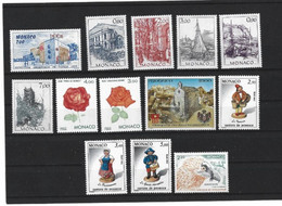 TIMBRE MONACO LOT ANNEE 1992 NEUF** LUXE 13 VLS - Unused Stamps
