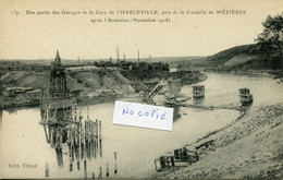 CHARLEVILLE: Une Partie De La Gare Pris De La Citadelle De MEZIERES Après L'armistice (novembre 1918) - Charleville