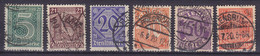 Deutsches Reich 1920 Mi. 16, 18-22 Dienstmarken Für Preussen, Ablösungsziffer '21' In Den Ecken - Dienstzegels