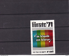 NEDERLAND Cinderella 1971 Firato '71 In Klank En Kleur RAI Amsterdam - Other & Unclassified