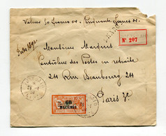 !!! LETTRE RECOMMANDEE CHARGEE DE PORT SAID POUR PARIS DE 1928 - Covers & Documents