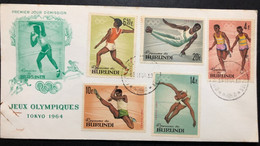 BURUNDI, Uncirculated FDC, « OLYMPIC GAMES », « TOKYO », 1964 - Gebruikt
