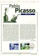 🎨 (Prix à La Poste = 5 €)   " PABLO PICASSO " Sur Document Philatélique Officiel De 1998 N°YT 3162 Parf état DPO - Picasso