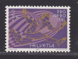 SUISSE AERIENS N°   48 ** MNH Neuf Sans Charnière, TB (D7888) Nouvel Icar - 1981 - Unused Stamps