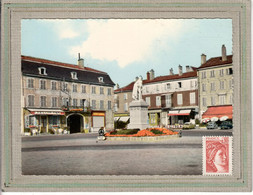 CPSM Dentelée (01) PONT-de-VAUX - Aspect De La Place Joubert En 1970 - Carte Colorisée - Pont-de-Vaux