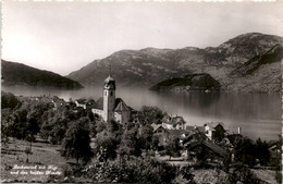 Beckenried Mit Rigi Und Den Beiden Nusen (3016) * Karte Von 1939 * 10. 5. 1945 - Beckenried