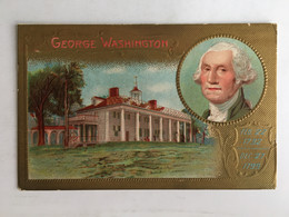 USA - George Washington Revolutionary War Of Independence Mount Vernon Home Washington Dc Litho 1910 President - Presidents