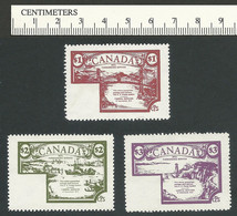 B68-36 CANADA Canphil 1978 Local Post Stamps Set Of 3 MNH - Werbemarken (Vignetten)