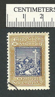 B68-38 CANADA 1930 Montreal Exposition Missionnaire Used - Werbemarken (Vignetten)