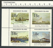B69-01 CANADA Kaulbach Island 1972 Block Boats MNH - Werbemarken (Vignetten)