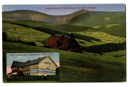 AK Tschechien: Lenzenberg Mit Brunnberg U.Schneekoppe Und Töpferbaude, Gel. 25.6.1922 - Czech Republic