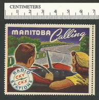 C07-64 CANADA Manitoba Calling Radio Stamp - 5 Driving MNH - Vignettes Locales Et Privées