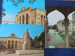 Russian Asia. Turkmenistan. Ashgabat / Ashkhabad. Soviet Architecture. 3 PCs Lot 1984 - Turkmenistan