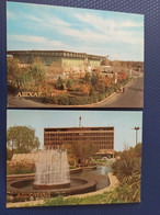 Russian Asia. Turkmenistan. Ashgabat / Ashkhabad. Soviet Architecture. 2 PCs Lot 1984 - Turkmenistan