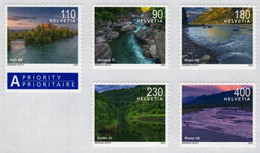Switzerland - 2022 - Swiss Landscapes - Mint Self-adhesive Stamp Set - Ongebruikt
