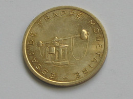 Rare Essai De Frappe Monétaire - Monnaie De Paris - Etablissement De Pessac -29 Mm - 9.23 G **** EN ACHAT IMMEDIAT **** - Essais, Piéforts, épreuves & Flans Brunis