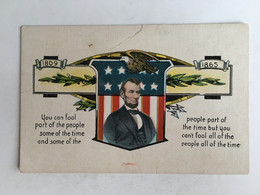 USA American Civil War Presindet Abraham Lincoln Old Abe American Eagle American Flag Secession War - Presidenten