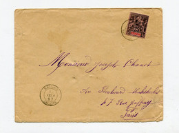 !!! REUNION, LETTRE DE SALAZIE DE 1897 POUR PARIS - Covers & Documents