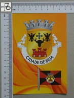 PORTUGAL - BEJA -  BRAZÃO E BANDEIRA DO MUNICÍPIO -   2 SCANS  - (Nº48428) - Beja