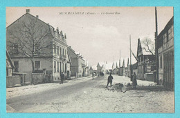 * Mommenheim - Brumath (Dép 67 - Bas Rhin - France) * (Phototypie A. Bardou) Alsace, La Grande Rue, Animée, TOP - Brumath