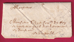 LETTRE DE DIE DROME 1661 POUR GRENOBLE LETTRE COVER FRANCE - ....-1700: Précurseurs