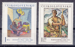 Czechoslovakia 1973 Art Paintings Mi#2172,2173 Mint Never Hinged - Unused Stamps
