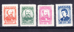 Latvia Lettland 1936 Mi#238-241 Mint Hinged - Lettonia