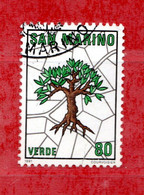 SAN MARINO ° 1981 - PIANO REGOLATORE. Lire 80. Unif.1080.  Usati - Used Stamps