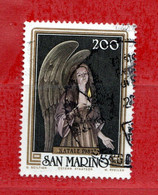 SAN MARINO ° 1982 -  NATALE. Lire 200. Unif.1108.  Usati - Used Stamps