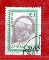 SAN MARINO ° 1982 - VISITA DEL PAPA GIOVANNI PAOLO II .  Unif.1105.  Usati - Gebruikt