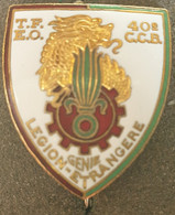 Insigne Militaire 37 ,  40° Compagnie De Camions Bennes, écu, Récit Au Dos - Other