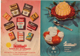 Publicité Muller Kalfschalen Puddings Suk-Speisen - Format : 20.5x15 cm Soit 4 Pages - Alimentare