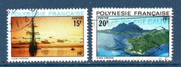 Polynésie 1974 N°101,102    0,50 €  (cote 4,50 € 2 Valeurs) - Usados