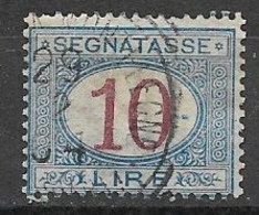 REGNO D'ITALIA 1890-94 SEGNATASSE RE UMBERTO I SEGNATASSE DEL 1870 CAMBIO COLORE SASS. 22 USATO VF - Impuestos