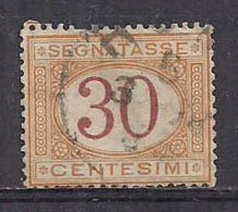 REGNO D'ITALIA 1890-94 SEGNATASSE RE UMBERTO I SEGNATASSE DEL 1870 CAMBIO COLORE SASS. 7 USATO VF - Postage Due