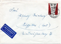 58105 - Berlin - 1959 - 25Pfg Luftbruecke EF A LpBf BERLIN ZENTRALFLUGHAFEN -> Salzgitter - Lettres & Documents