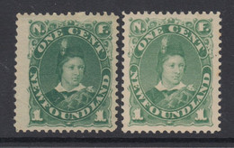 Newfoundland, Scott 44-45 (SG 50-50a), MLH - 1857-1861