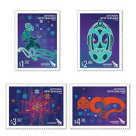 New Zealand 2022 New *** Matariki , Pleiades Star Cluster, Astronomy, Space, 4v Stamp MNH (**) - Nuovi