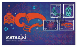 New Zealand 2022 New *** Matariki , Pleiades Star Cluster, Astronomy, Space, Stamp FDC (**) - Covers & Documents