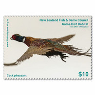 New Zealand 2022 New *** Game Bird Habitat , Fauna, Cock Pheasant Stamp MNH (**) - Ongebruikt