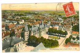 58 NEVERS . VUE PANORAMIQUE SUR LE PALAIS DUCAL 1912 - Nevers