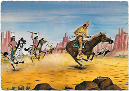 INDIENS Traquant  Un Scout - Cow-boy - Indien - - Other & Unclassified