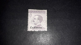 04AL16 POSSEDIMENTI ITALIANI ISOLE EGEO 1912 FRANCOBOLLI D'ITALIA SOPRASTAMPATI CALIMNO 50 CENT. "X" - Egée (Calino)