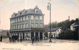 Belgique - Huy - Place De La Gare Du Nord - Edit. Hoffmann - N° 4266   Couleurs - Hoei