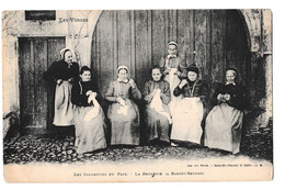 CPA LES VOSGES. LES INDUSTRIES Du PAYS. LA BRODERIE. BRODEUSES à BARBEY-SEROUX Circulée - Autres & Non Classés