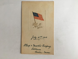 USA American Flag Drapeau Flagge United States Etats Unis 1906 Boston - Altri & Non Classificati