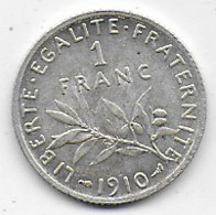 CERES  1 Franc  1910 - H. 1 Franc